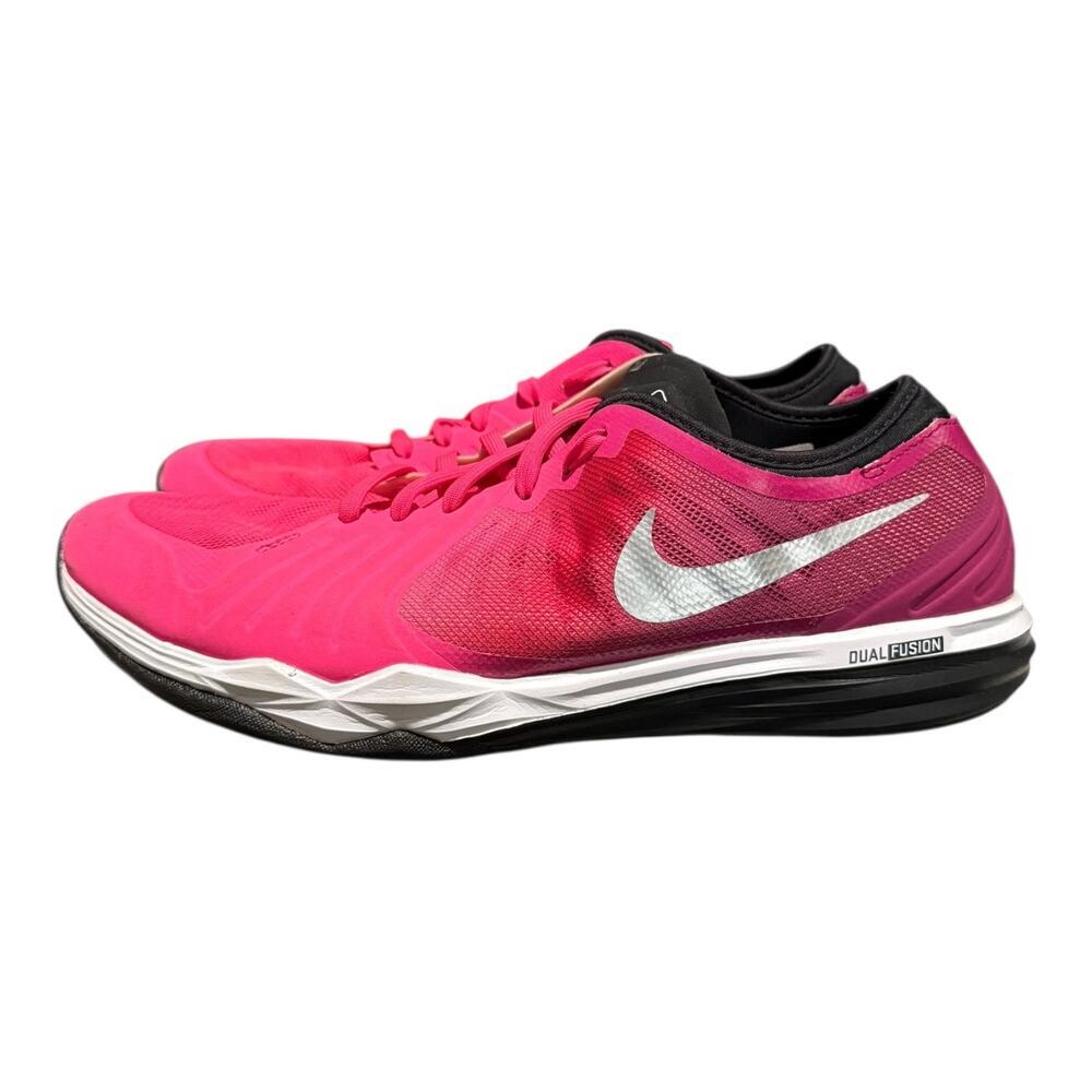 Nike Women’s Dual Fusion TR 4 Running Shoes Size 8 Sneakers Pink White - Picture 5 of 9